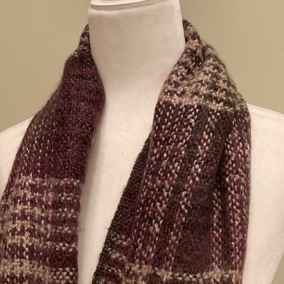 J. Jill Plaid Fringe Trim Scarf - Picture 4 of 10